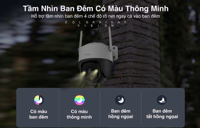 ĐẶC ĐIỂM NỔI BẬT Camera IMOU ngoài trời IPC-S31FEP Wifi PT Full Color 3.0MP là một sản phẩm an ninh tiên tiến, tích hợp nhiều tính năng hiện đại để bảo vệ ngôi nhà và tài sản của bạn. Với khả năng xoay quét toàn diện, hình ảnh rõ nét và các chức năng thông minh, camera này mang lại sự yên tâm và an toàn tối đa cho người dùng. - Camera Wifi PT Full Color 3.0MP - Độ phân giải 3.0 MP, cảm biến CMOS kích thước 1/2.8”, 20fps@3.0M(2304x1296) - Ống kính cố định 3.6mm cho góc nhìn 82°(H) - Hỗ trợ quay quét: ngang 0-355°, dọc 0-90° - Chuẩn nén H.265, Chế độ ngày đêm(ICR), chống ngược sáng HDR - Chế độ ban đêm thông minh với 4 chế độ sáng: Tự động, Full Color, Hồng ngoại và tắt. - Cảnh báo chủ động: bật còi hú và đèn chớp khi phát hiện có đối tượng xâm nhập. - Tích hợp mic và loa, hỗ trợ đàm thoại 2 chiều - Hỗ trợ các tính năng thông minh như phát hiện con người, phát hiện chuyển động, Theo dõi đối tượng Smart Tracking. - Hỗ trợ khe cắm thẻ nhớ Micro SD lên đến 512GB - Hỗ trợ WIFI 6 (2.4GHz) - Hỗ trợ chuẩn ONVIF, Cloud (IMOU PROTECT), LAN, tích hợp 2 ăng-ten giúp bắt sóng tốt hơn. - Nguồn cấp: DC12V0.5A, Công suất <6W Chống bụi nước IP66 - Chất liệu vỏ nhựa Đặc điểm nổi bật của Camera IMOU IPC-S31FEP: + Độ phân giải 3.0MP với cảm biến CMOS kích thước 1/2.8”, cho phép ghi hình với độ phân giải 2304x1296 ở tốc độ 20fps. Hình ảnh sắc nét và chi tiết, giúp nhận diện rõ ràng mọi đối tượng trong khung hình. + Ống kính 3.6mm cung cấp góc nhìn 82°(H), đảm bảo bao quát khu vực rộng lớn. Hỗ trợ quay quét ngang 0-355° và dọc 0-90°, camera có thể giám sát toàn diện mọi góc độ mà không bỏ sót bất kỳ chi tiết nào. + Sử dụng công nghệ nén H.265, giảm thiểu dung lượng lưu trữ mà vẫn giữ được chất lượng hình ảnh cao, tiết kiệm băng thông mạng. + Camera hỗ trợ 4 chế độ sáng ban đêm: Tự động, Full Color, Hồng ngoại và tắt, đảm bảo giám sát hiệu quả trong mọi điều kiện ánh sáng. + Khi phát hiện có đối tượng xâm nhập, camera sẽ bật còi hú và đèn chớp, cảnh báo tức thì để ngăn chặn kịp thời. + Tích hợp mic và loa, hỗ trợ đàm thoại hai chiều, giúp bạn dễ dàng giao tiếp với người ở đầu bên kia camera. + Camera có các tính năng như phát hiện con người, phát hiện chuyển động và theo dõi đối tượng Smart Tracking, giúp cảnh báo chính xác và giảm thiểu báo động giả. + Hỗ trợ khe cắm thẻ nhớ Micro SD lên đến 512GB, cung cấp khả năng lưu trữ lớn và linh hoạt. + Hỗ trợ Wi-Fi 6 (2.4GHz) với 2 ăng-ten giúp bắt sóng tốt hơn, cùng với các chuẩn kết nối ONVIF, Cloud (IMOU PROTECT), LAN, đảm bảo kết nối ổn định và mượt mà. + Chuẩn chống bụi nước IP66 và vỏ nhựa + kim loại, đảm bảo camera hoạt động bền bỉ trong mọi điều kiện thời tiết. Các bước cài đặt camera IMOU IPC-S31FEP trên điện thoại Bước 1: Tải về phần mềm Imou Life. Truy cập vào trang web của IMOU và nhấn vào nút “Download” để tải về file cài đặt phần mềm Imou Life. Bước 2: Mở ứng dụng Imou Life. Đăng nhập vào tài khoản của bạn. Nếu chưa có tài khoản, bạn có thể đăng ký miễn phí bằng số điện thoại. Sau đó, nhấn vào biểu tượng dấu cộng (+) ở góc trên bên phải màn hình để thêm thiết bị mới. Bước 3: Thêm Camera vào ứng dụng Imou Life trên điện thoại. Quét mã QR trên camera IMOU để nhận diện thiết bị rồi nhấn Next. Đợi đến khi đèn LED trên camera chuyển sang màu xanh rồi nhấn "Next". Kết nối camera IMOU với mạng Wi-Fi của bạn. Đảm bảo camera và điện thoại đang kết nối với cùng 1 mạng Wi-Fi. Nhập mật khẩu Wi-Fi rồi nhấn Next. Đợi cho camera kết nối thành công với ứng dụng. Bạn sẽ thấy thông báo kết nối thành công và tên của camera trên màn hình. Camera IMOU IPC-S31FEP Wifi PT Full Color 3.0MP là giải pháp an ninh lý tưởng cho ngôi nhà của bạn. Với chất lượng hình ảnh cao, tính năng thông minh và khả năng giám sát toàn diện, camera này đảm bảo mang lại sự yên tâm và bảo vệ tối đa cho gia đình và tài sản của bạn. Hãy chọn Camera IMOU IPC-S31FEP để trải nghiệm sự an toàn và tiện lợi trong việc giám sát an ninh.