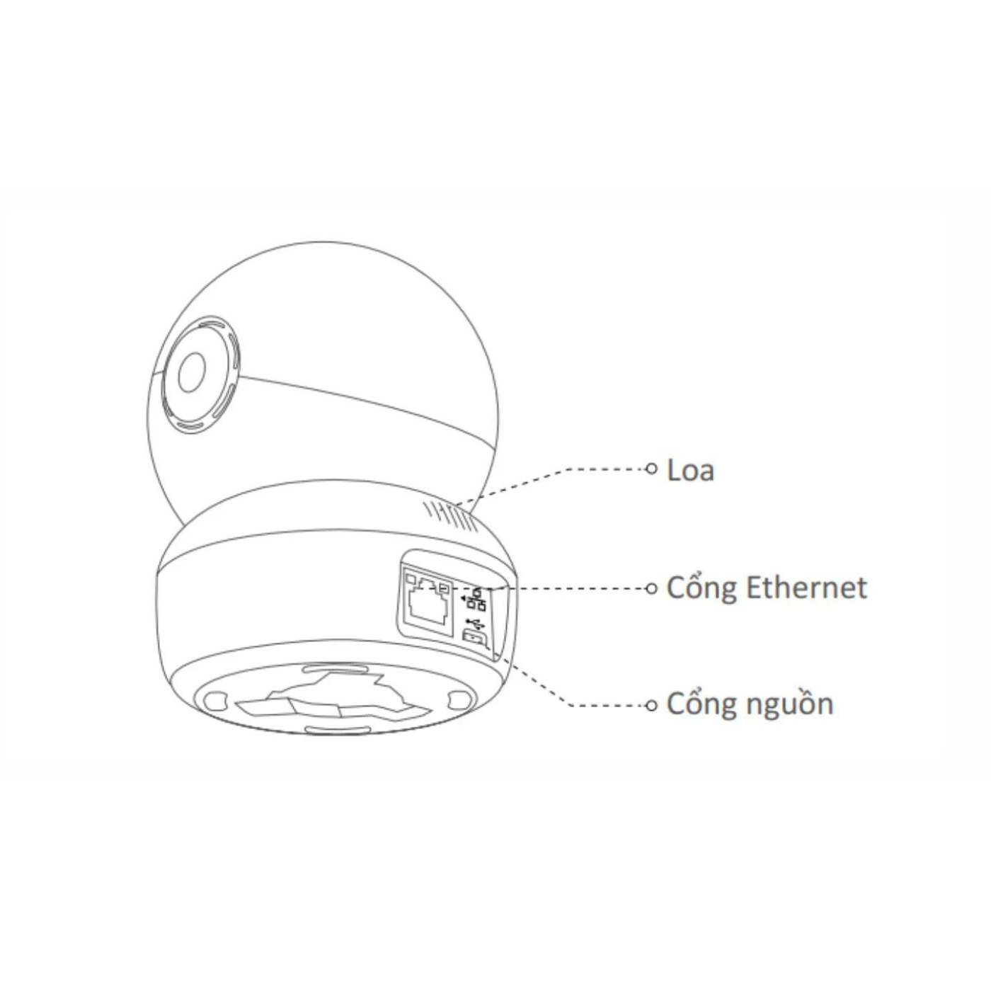 Camera Ezivz Xoay 360 Trong Nhà C6N Pro 2K (3.0MP)