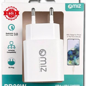 Sạc nhanh 2 cổng USB - Type C - 20W